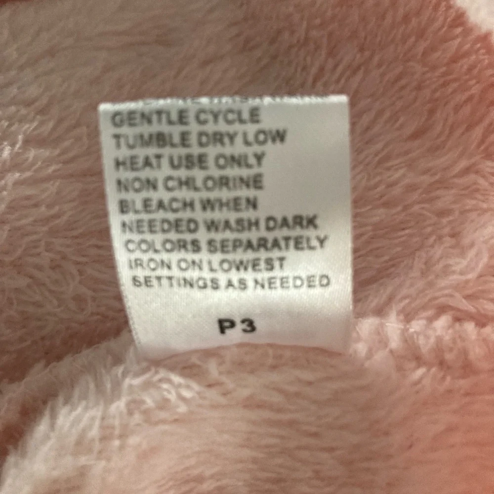 Miss Elaine Embossed Fleece Long Zip Robe Medium Pink Front Pockets